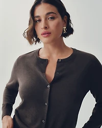 Crew-Neck Cardigan