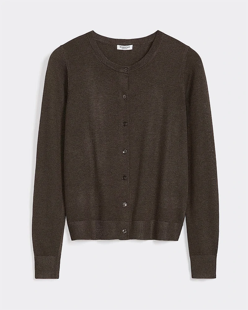 Crew-Neck Cardigan