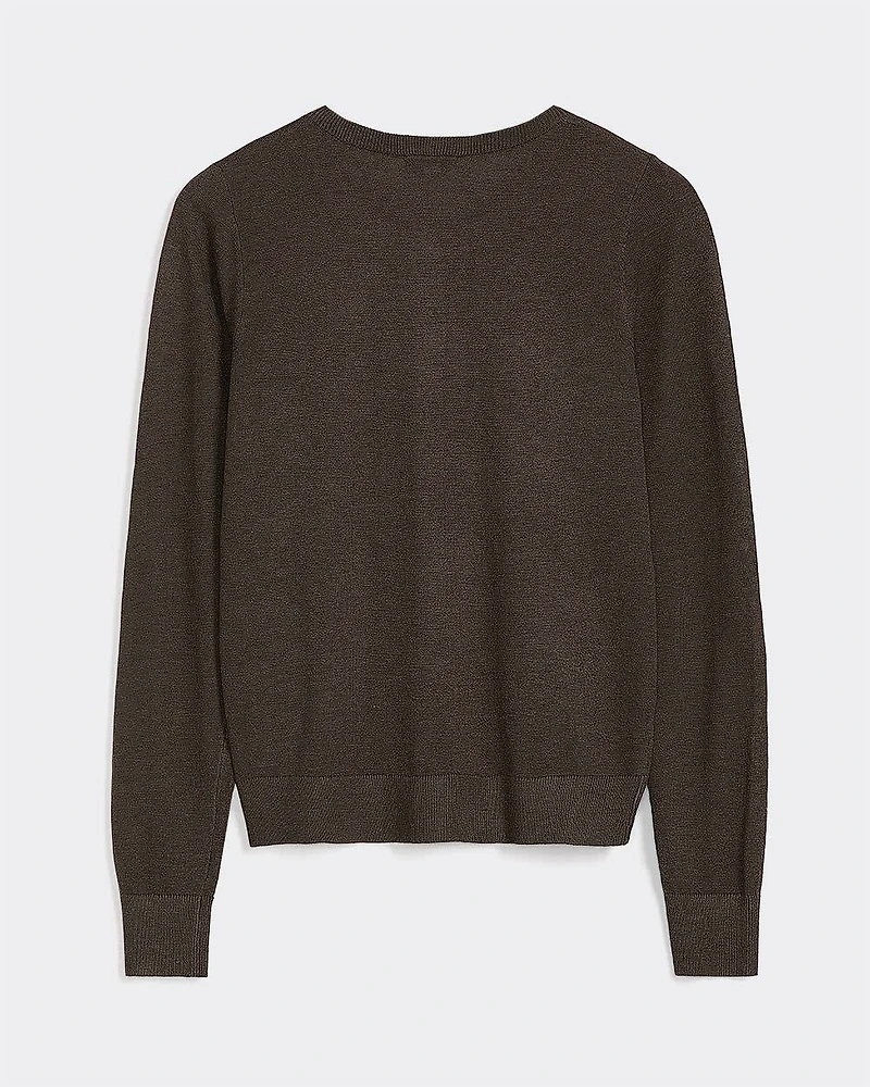 Crew-Neck Cardigan