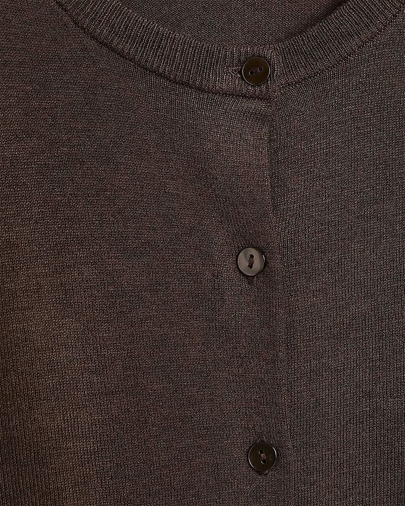 Crew-Neck Cardigan