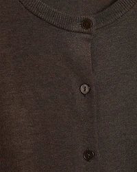 Crew-Neck Cardigan