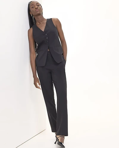 Straight-Leg High-Rise Pant