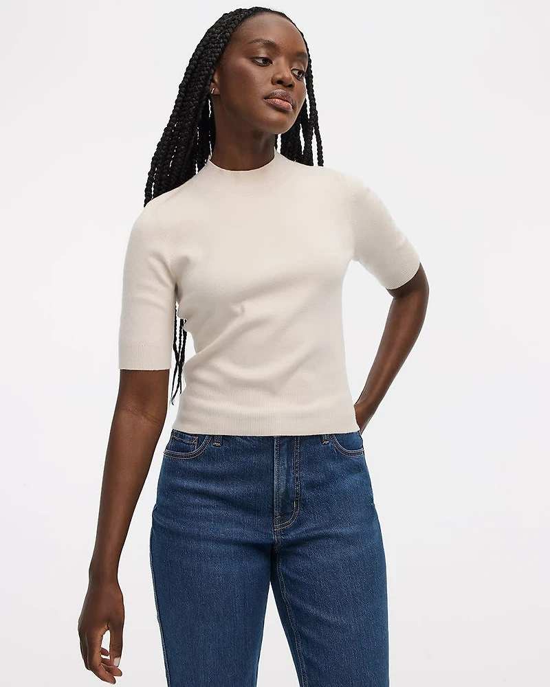 Haut à col montant manches aux coudes