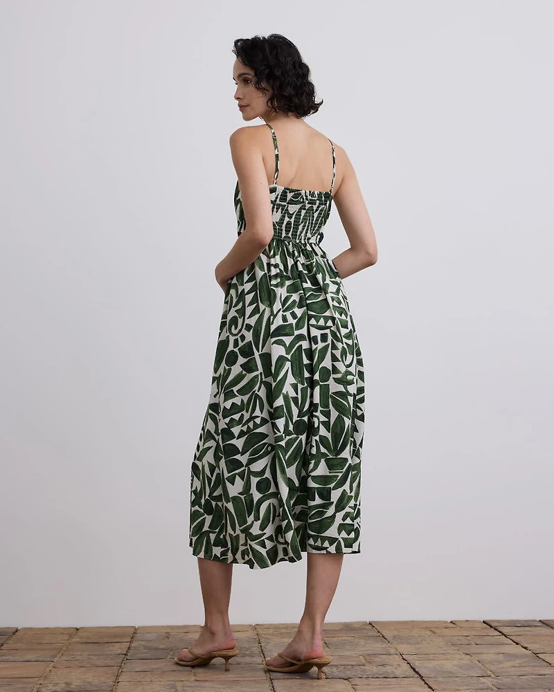 Sleeveless V-Neck Maxi Dress