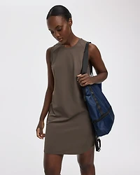 Sleeveless Crew-Neck Dress