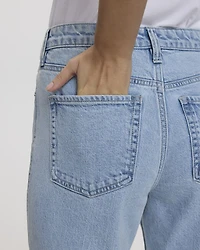 Straight-Leg Mid-Rise Jean