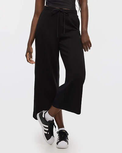 Cropped Wide-Leg Pants