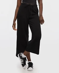 Pantalon court à jambe large