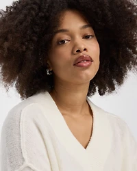 Pull à manches longues et col V