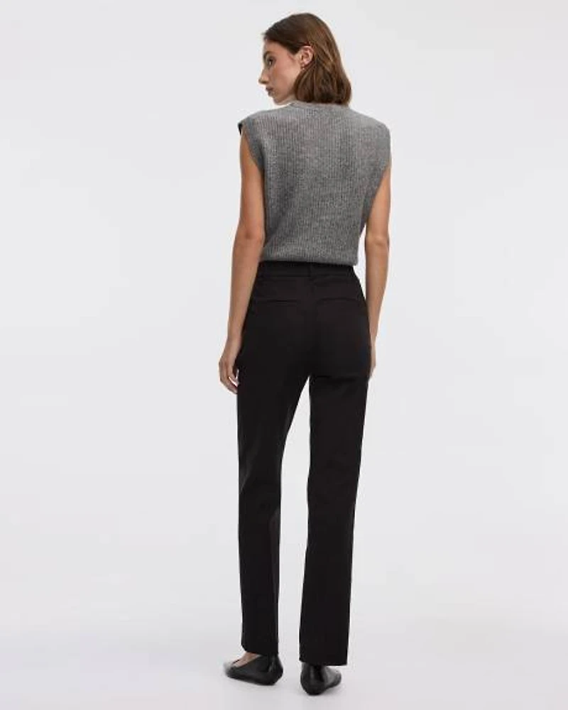 Straight-Leg High-Rise Pant