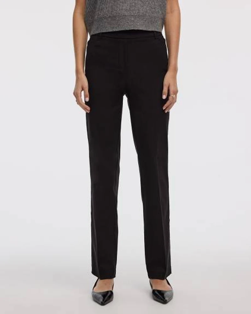 Straight-Leg High-Rise Pant