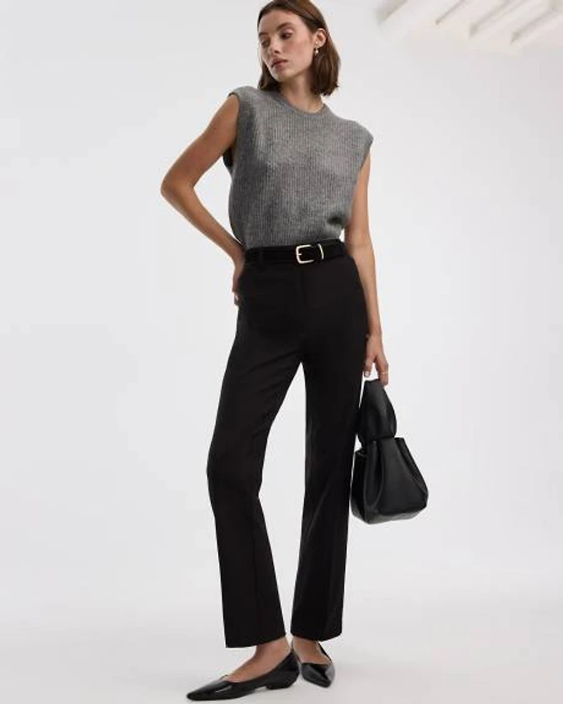 Straight-Leg High-Rise Pant