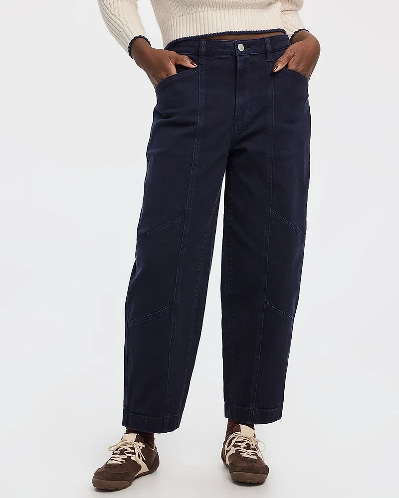 High-Rise Barrel Utility Pant