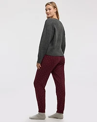 Long-Sleeve Crew-Neck Pyjama Pullover with Dog