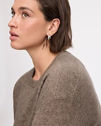 Robe midi en tricot DouceMaille à col rond