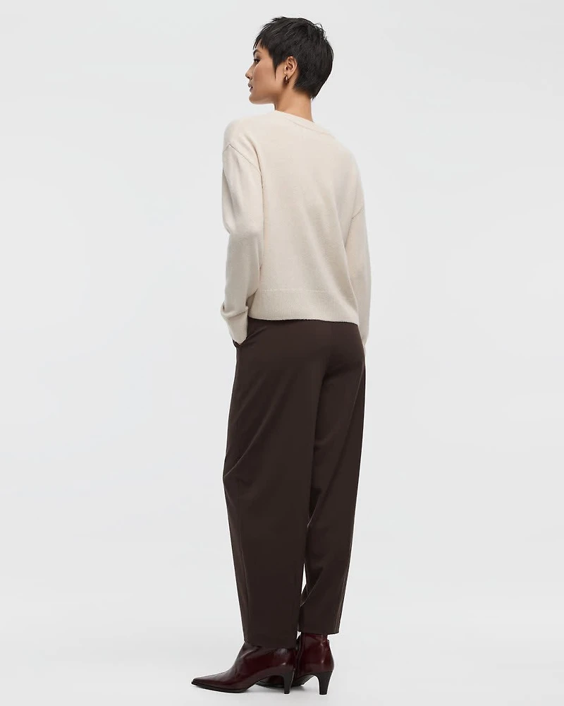 Cashmere-Blend Crew-Neck Pullover
