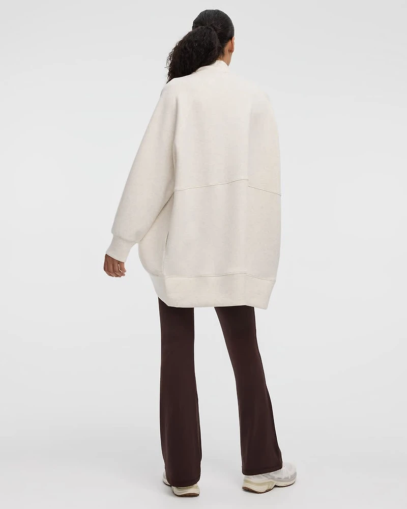 Long-Sleeve Open Cardigan with Pockets