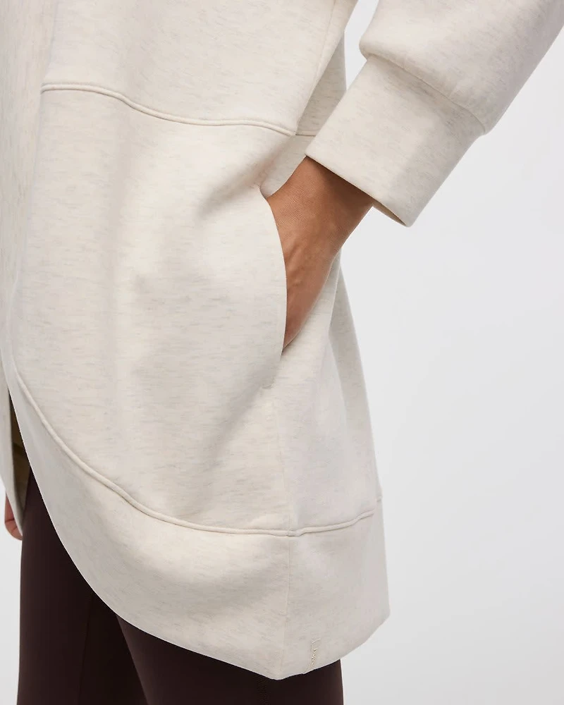 Cardigan ouvert à manches longues avec poches