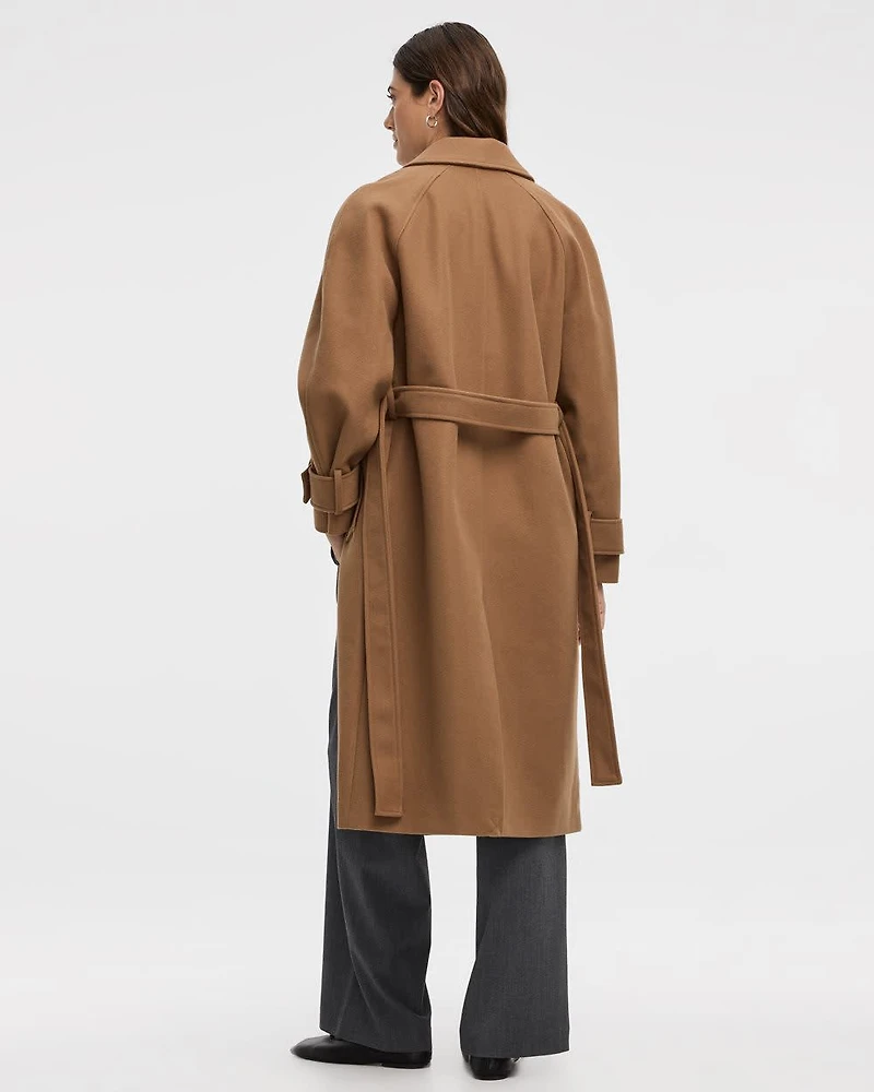 Manteau long avec ceinture