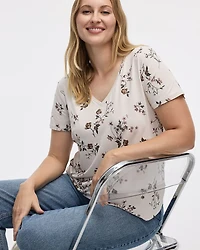T-shirt à col V