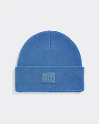 Fold-Over Beanie with Embroidered Patch