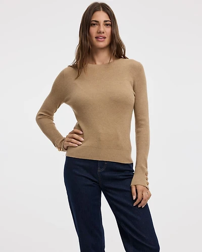 Long-Sleeve Crew-Neck Sweater