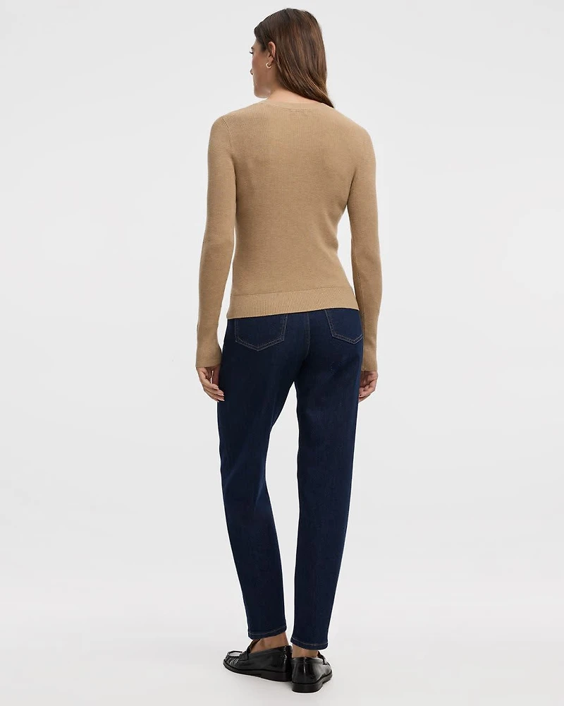 Long-Sleeve Crew-Neck Sweater