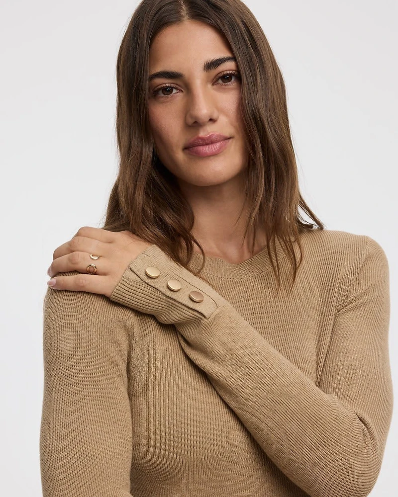 Long-Sleeve Crew-Neck Sweater