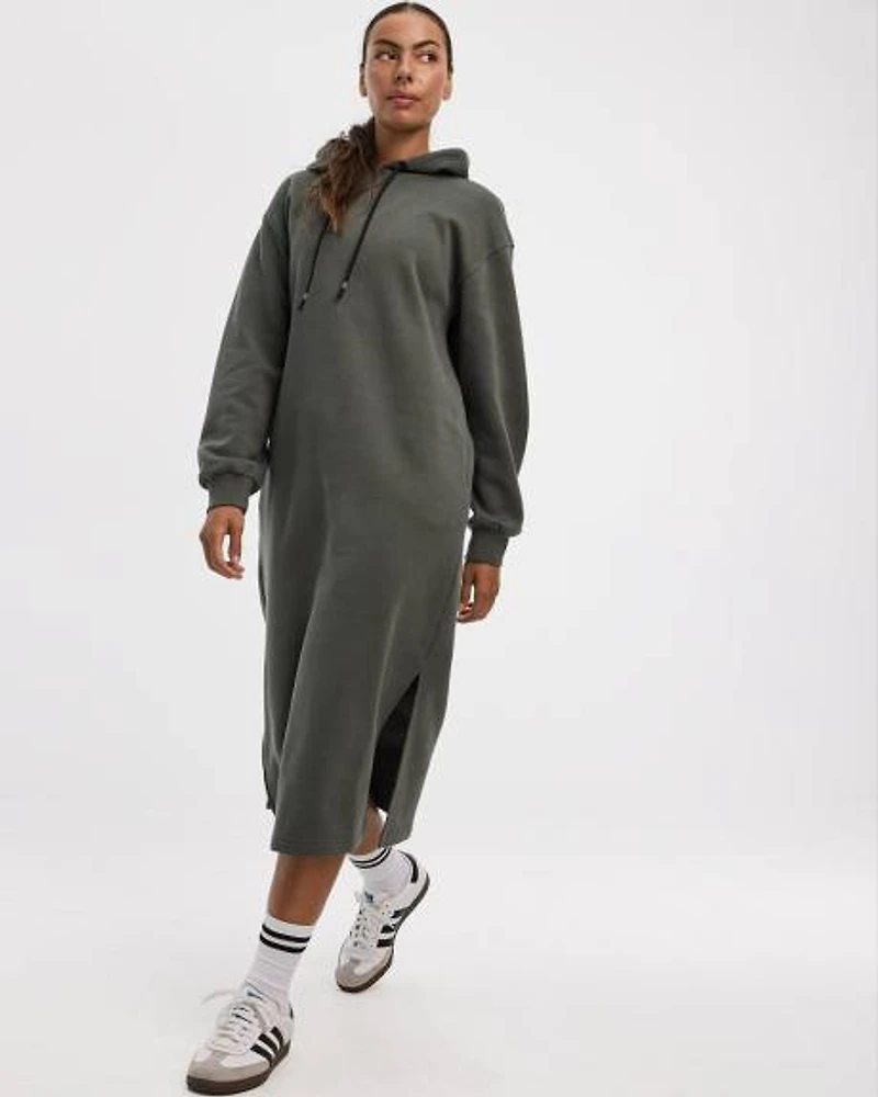 Long-Sleeve Hooded Dress
