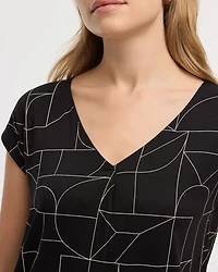 Extended-Sleeve V-Neck Tunic