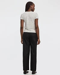 T-shirt rayé super doux à col rond