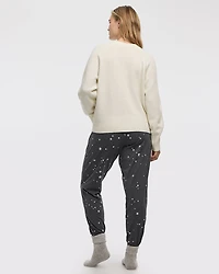 Long-Sleeve Crew-Neck Pullover with Dog