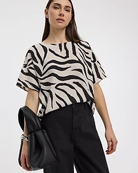 Blouse t-shirt à col rond