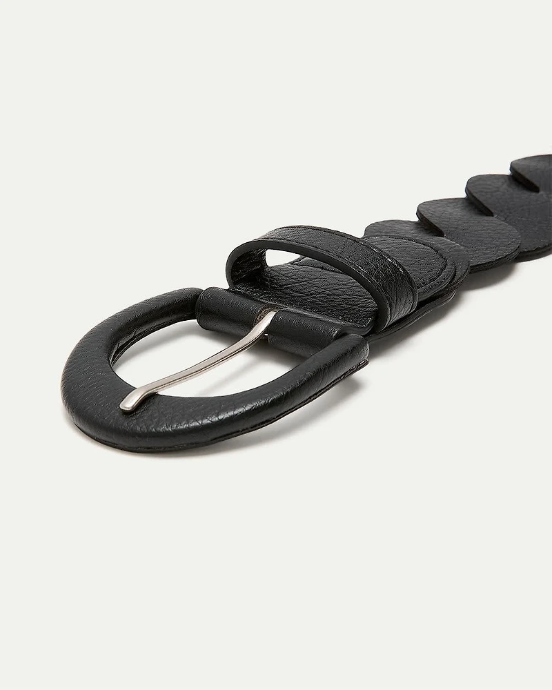 Twisted Faux Leather Belt