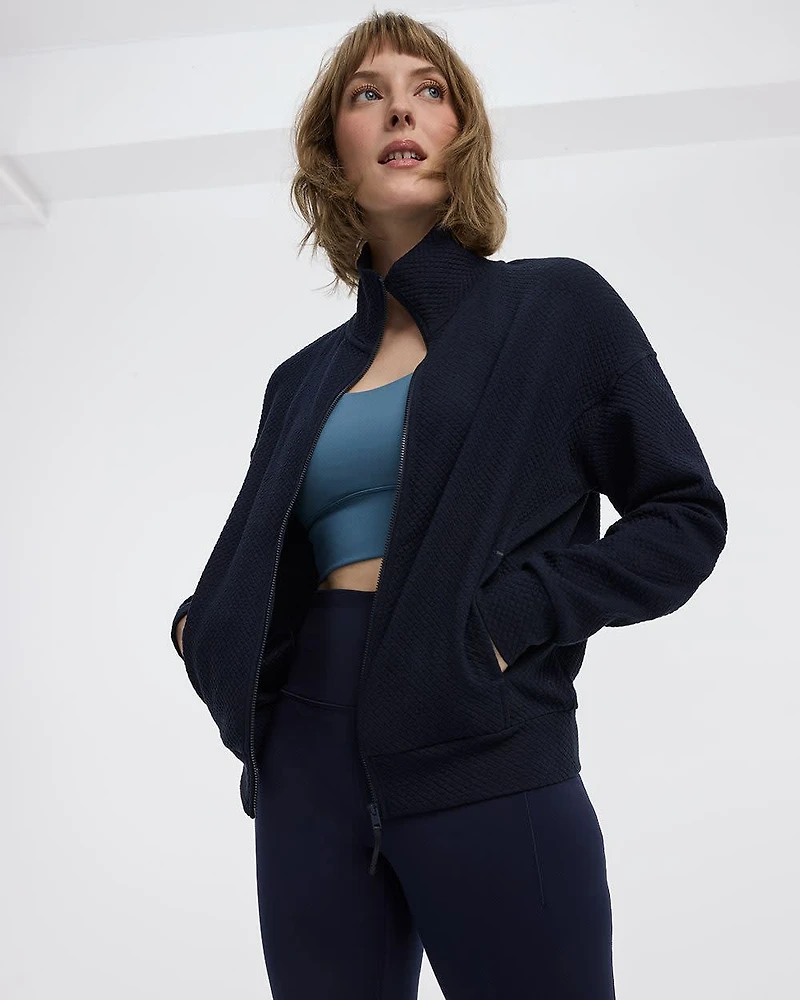 Textured-Jacquard Jacket