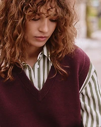 Débardeur en tricot à col V