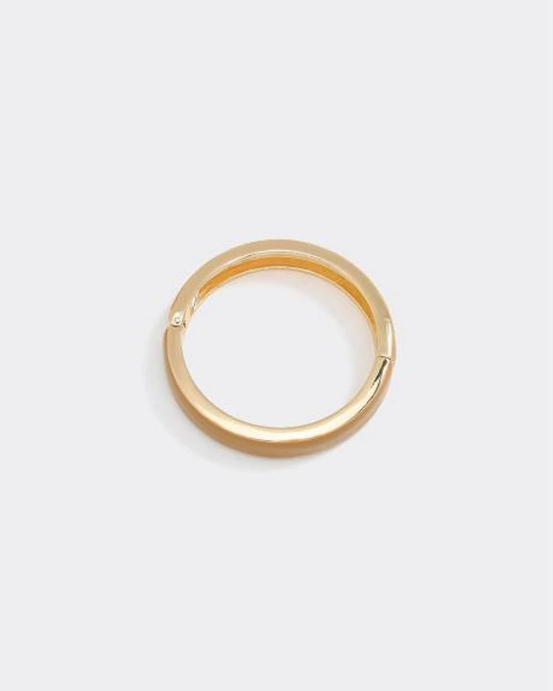 Bracelet rigide caramel