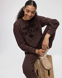 Long-Sleeve Crew-Neck Polar Fleece Sweater