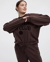 Long-Sleeve Crew-Neck Polar Fleece Sweater