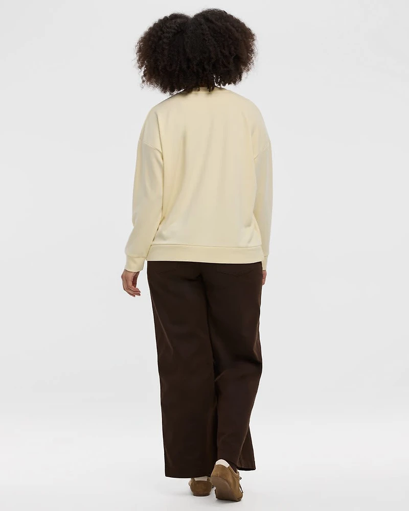 Long-Sleeve Crew-Neck Sweatshirt