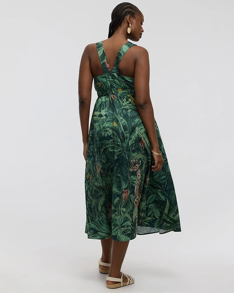 Sleeveless V-Neck Maxi Dress