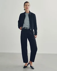 Mid-Rise Barrel Pants