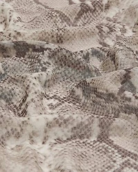 Square Scarf with Snakeskin Print