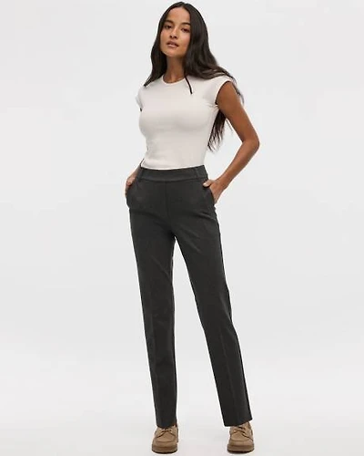Straight-Leg High-Rise Pants