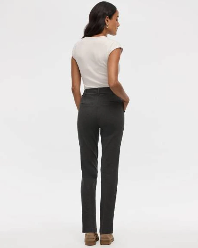 Straight-Leg High-Rise Pants