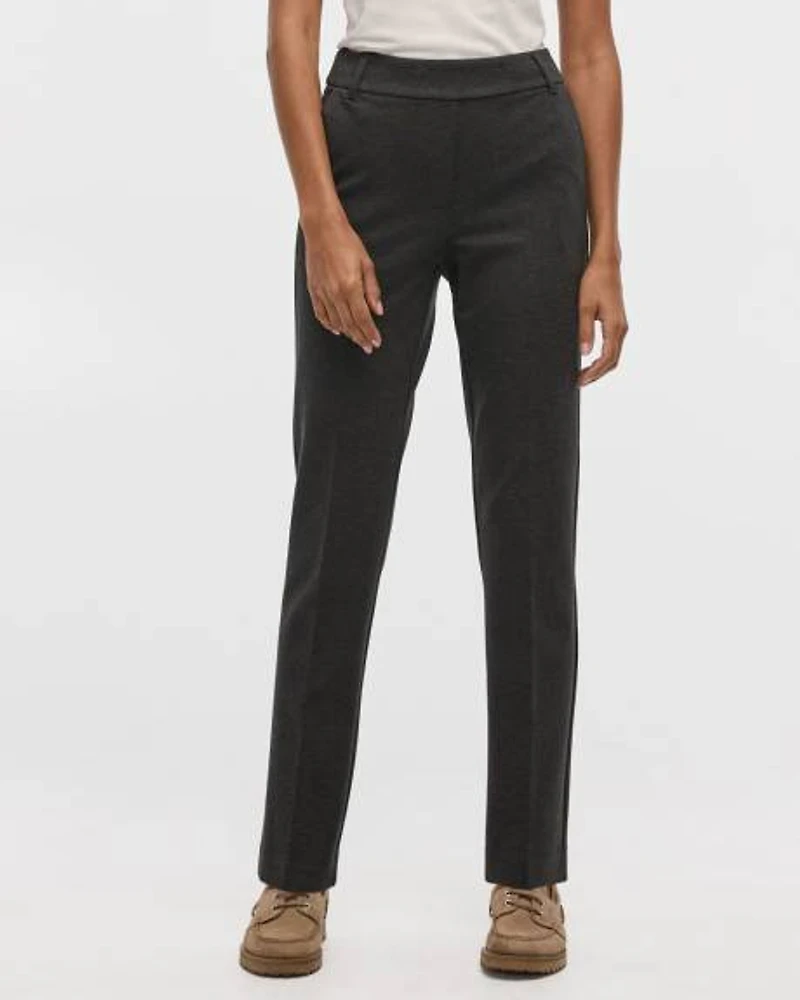 Straight-Leg High-Rise Pants