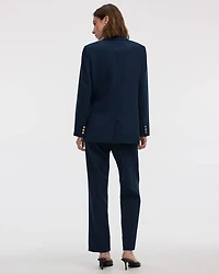 Double-Breasted Blazer with Crest