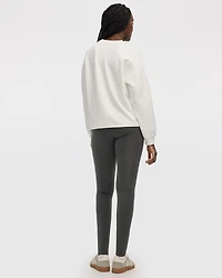 Long-Sleeve Crew-Neck Ottoman Pullover