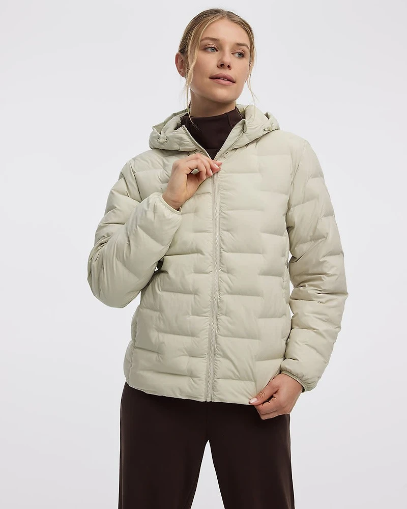 Manteau matelassé avec capuchon