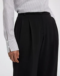 Wide-Leg Mid-Rise Pants